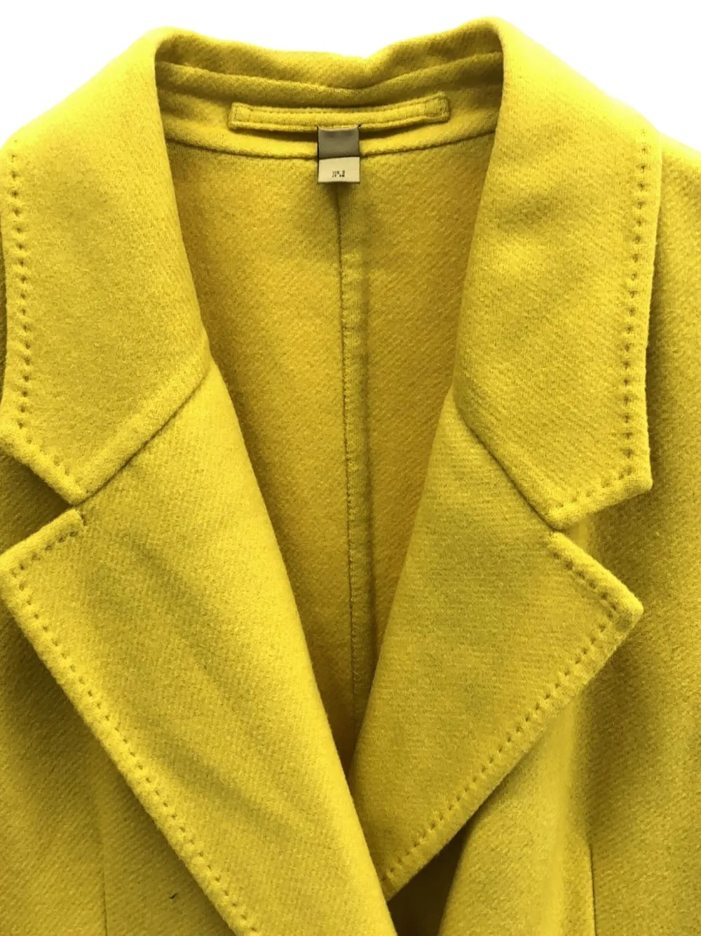 Pre-owned Burberry 2000s Cashmere Coat In Yellow