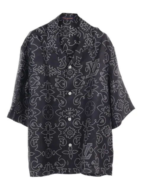 Louis Vuitton Pre-Owned camisa de seda Arabesque 2010