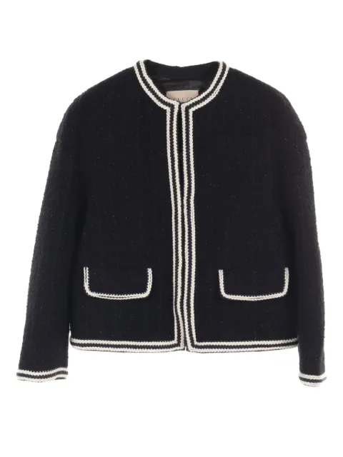 Gucci Pre-Owned chamarra de tweed 2001