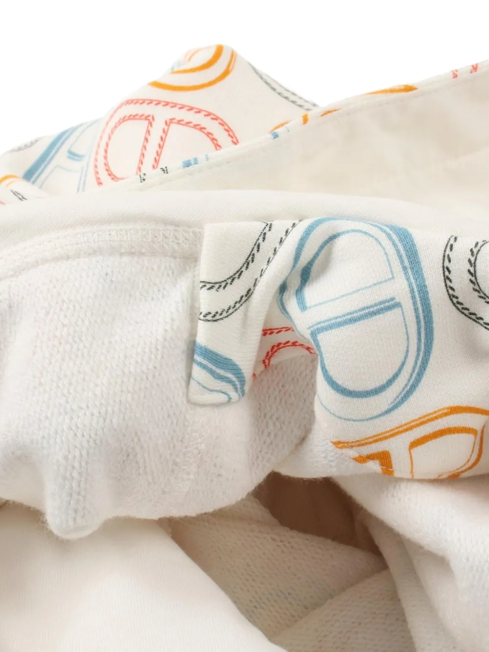 Pre-owned Hermes 10's Chaine D'ancre Hoodie In White