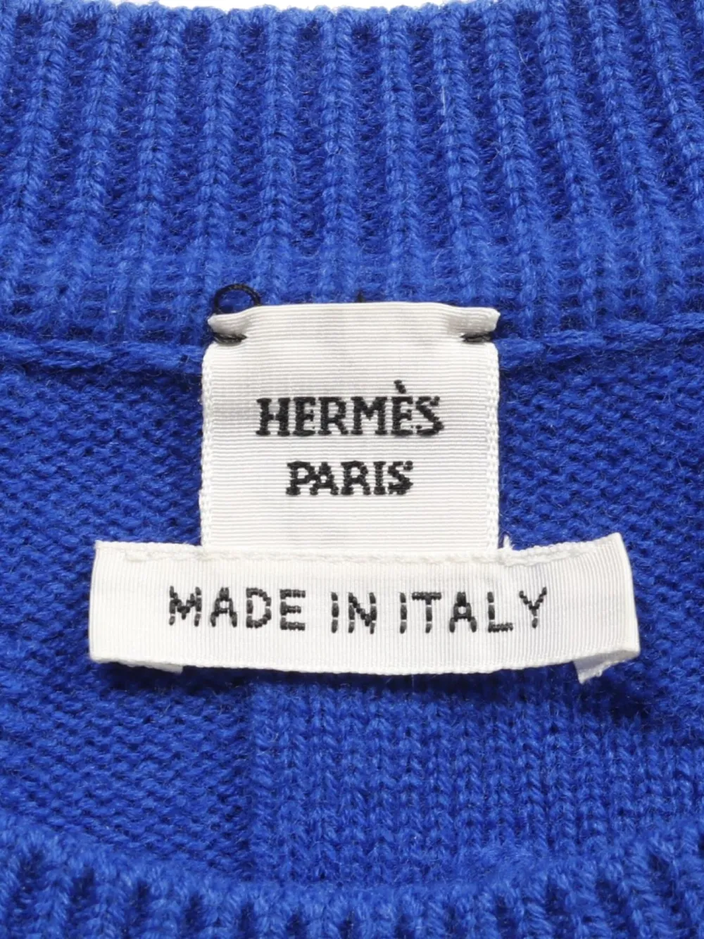 Pre-owned Hermes 10's H-motif Sweater In Blue
