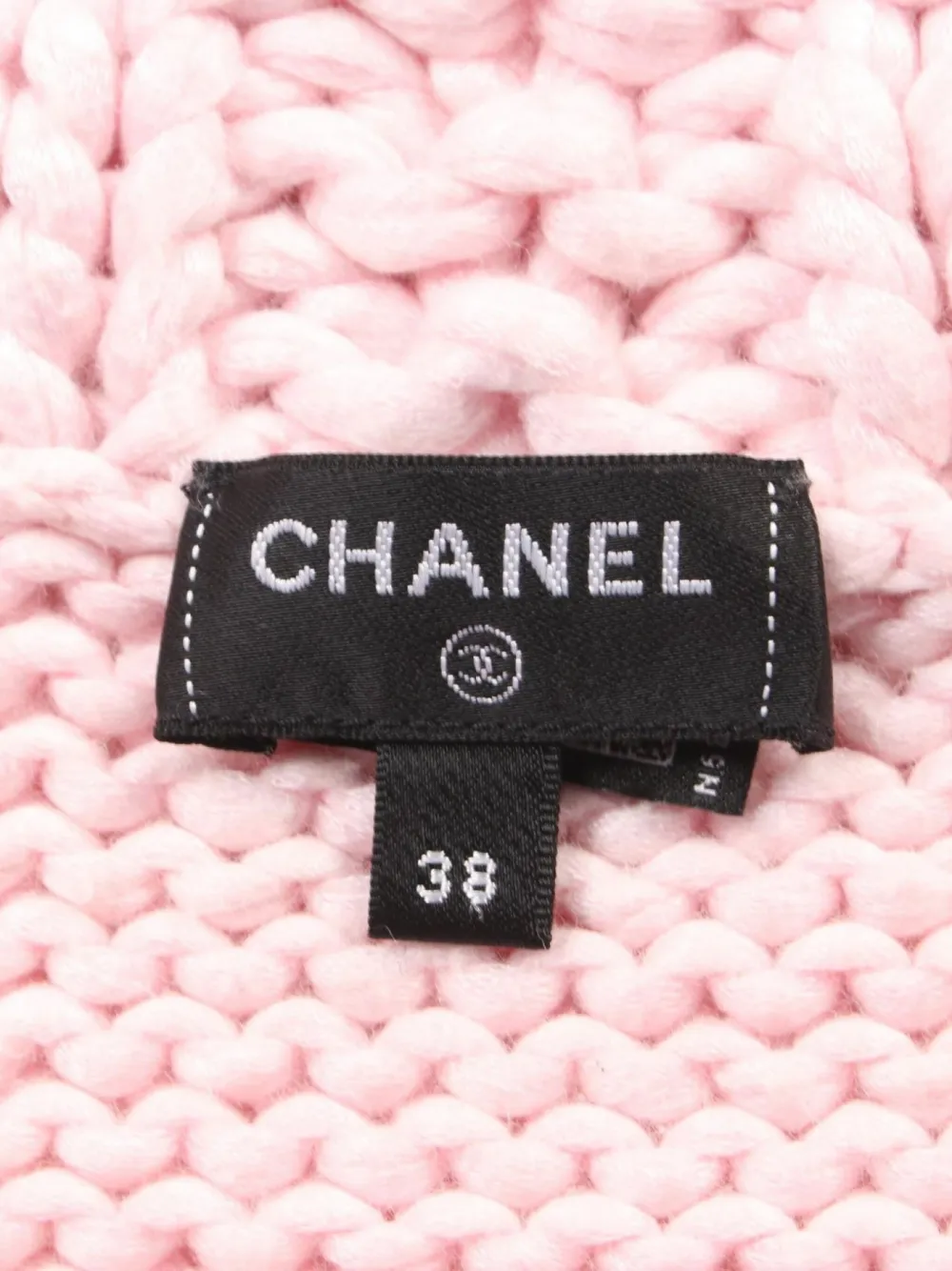 Pre-owned Chanel 1986-1988 Cropped Sweater In Pink