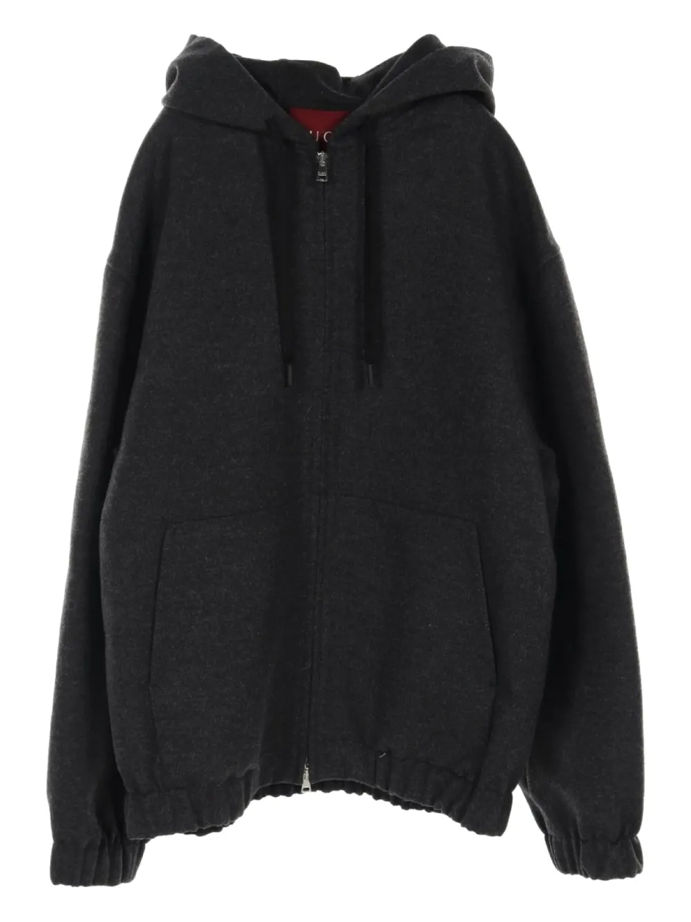 Gucci Pre-Owned 10's wool zip-up hoodie | Grey | Image 1