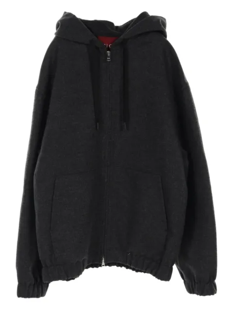 Gucci Pre-Owned 10's wool zip-up hoodie