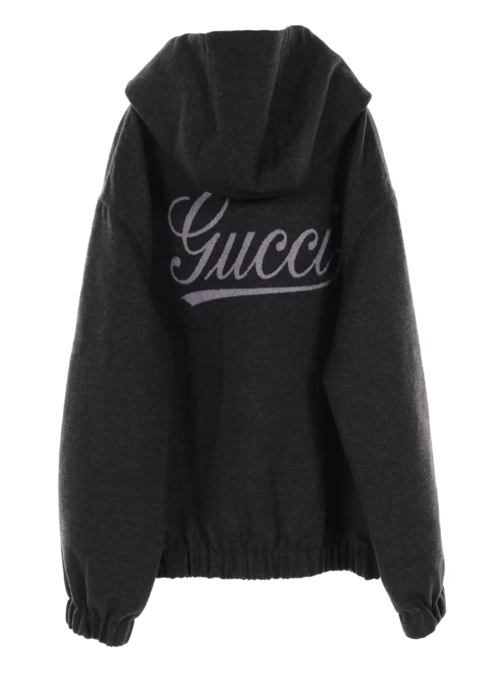 Gucci Pre-Owned 10's wool zip-up hoodie | Image 2