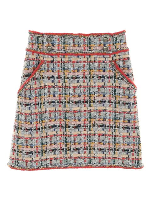 CHANEL Pre-Owned 1986-1988 tweed mini skirt