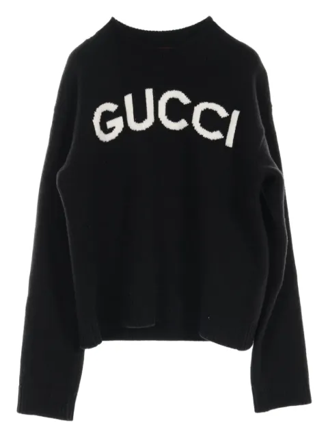 Gucci Pre-Owned 2010s logo-intarsia sweater