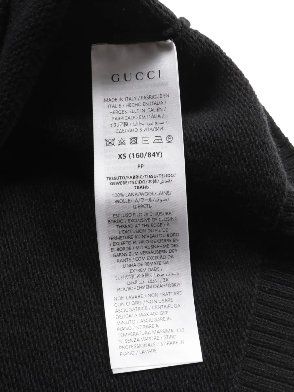 Pre-owned Gucci 2010s Logo-intarsia Sweater In Black