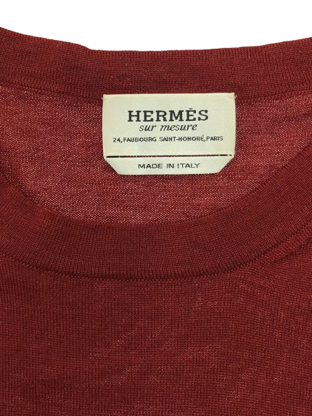 Pre-owned Hermes 00's Fine-knit Sweater In Red
