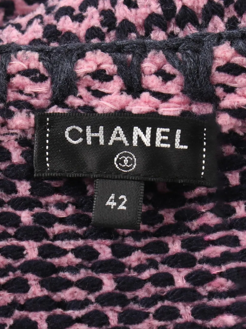 Pre-owned Chanel 1986-1988 Tweed Cardigan In Pink
