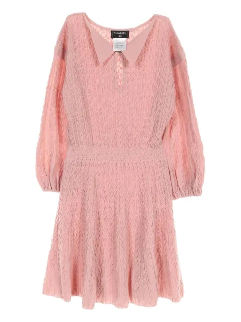CHANEL Pre-Owned 1986-1988 shirred mini dress