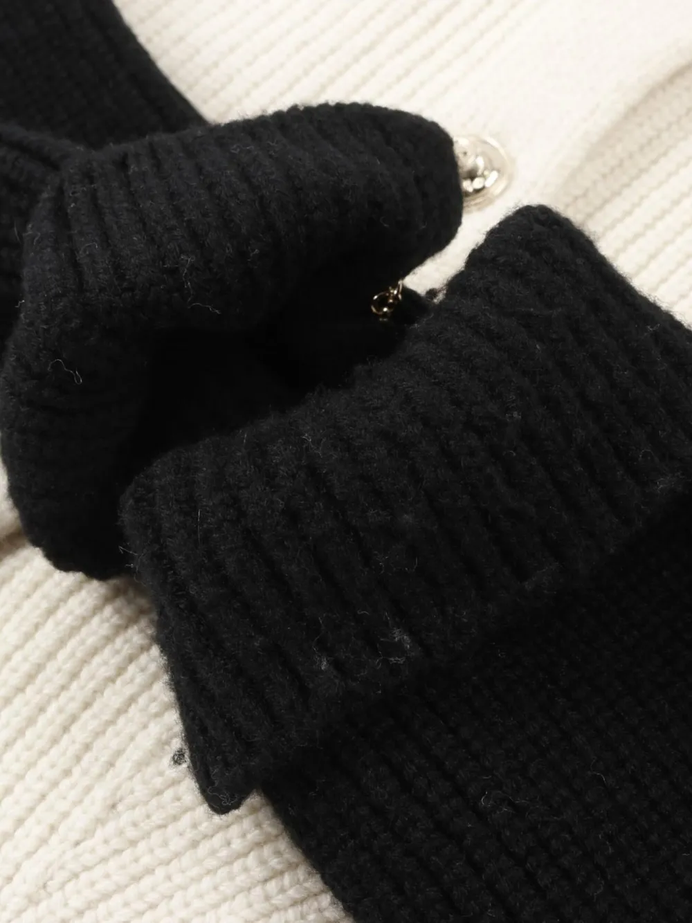 CHANEL Pre-Owned 1986-1988 zweifarbiger Cardigan | Pre-owned & Archive | Image 4