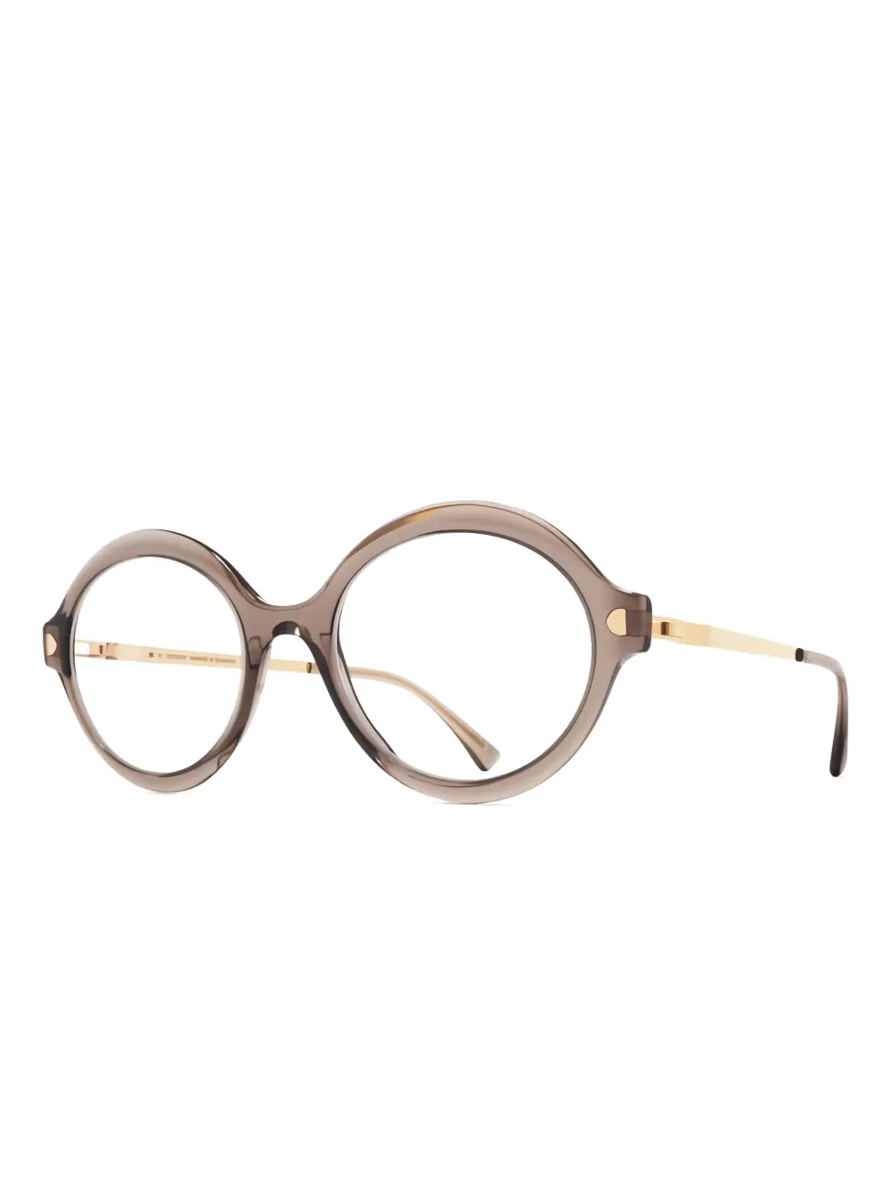 Mykita Noomi bril met ovalen montuur Beige