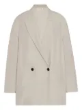 The Row Nat double-breasted blazer - Grey