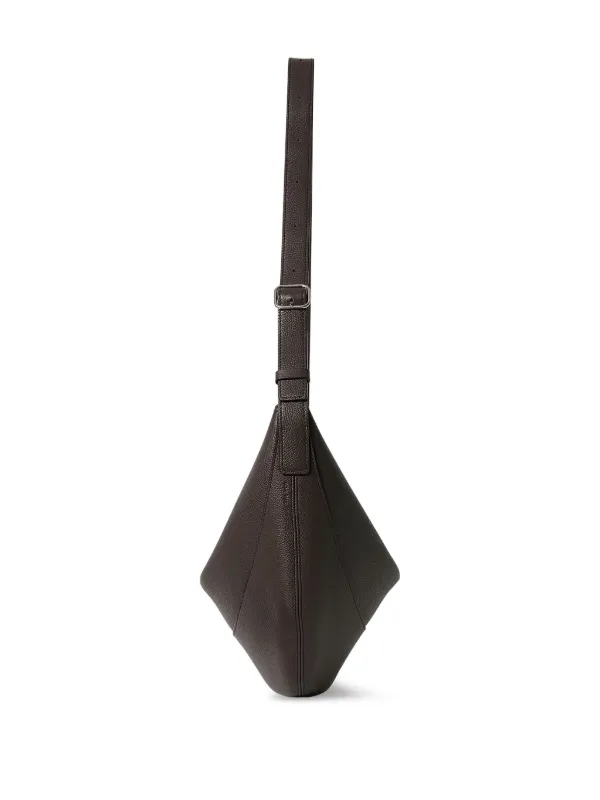 The Row Jouve Slouchy Shoulder Bag | Brown | FARFETCH JO