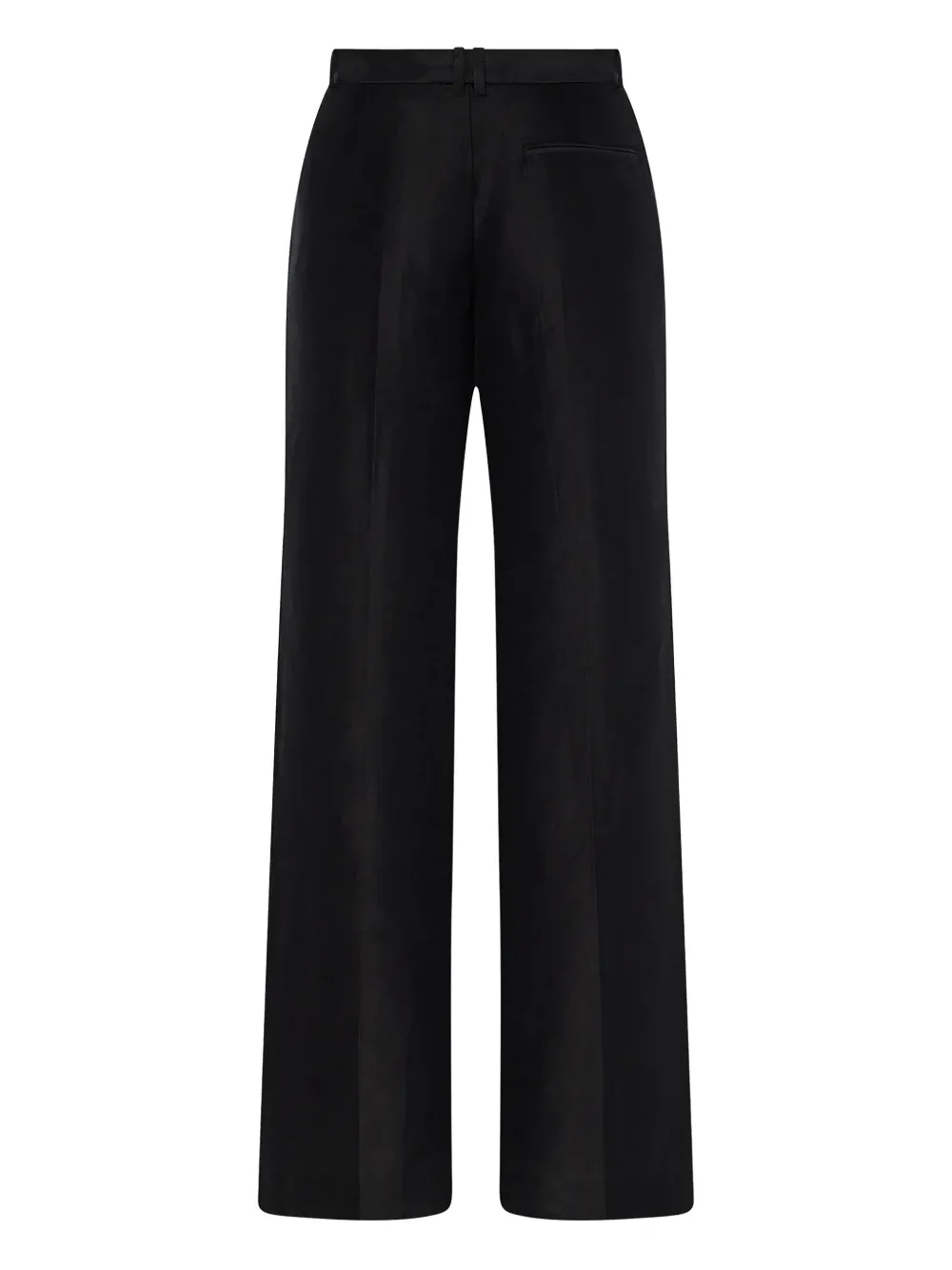 The Row Ali broek met wijde pijpen Zwart