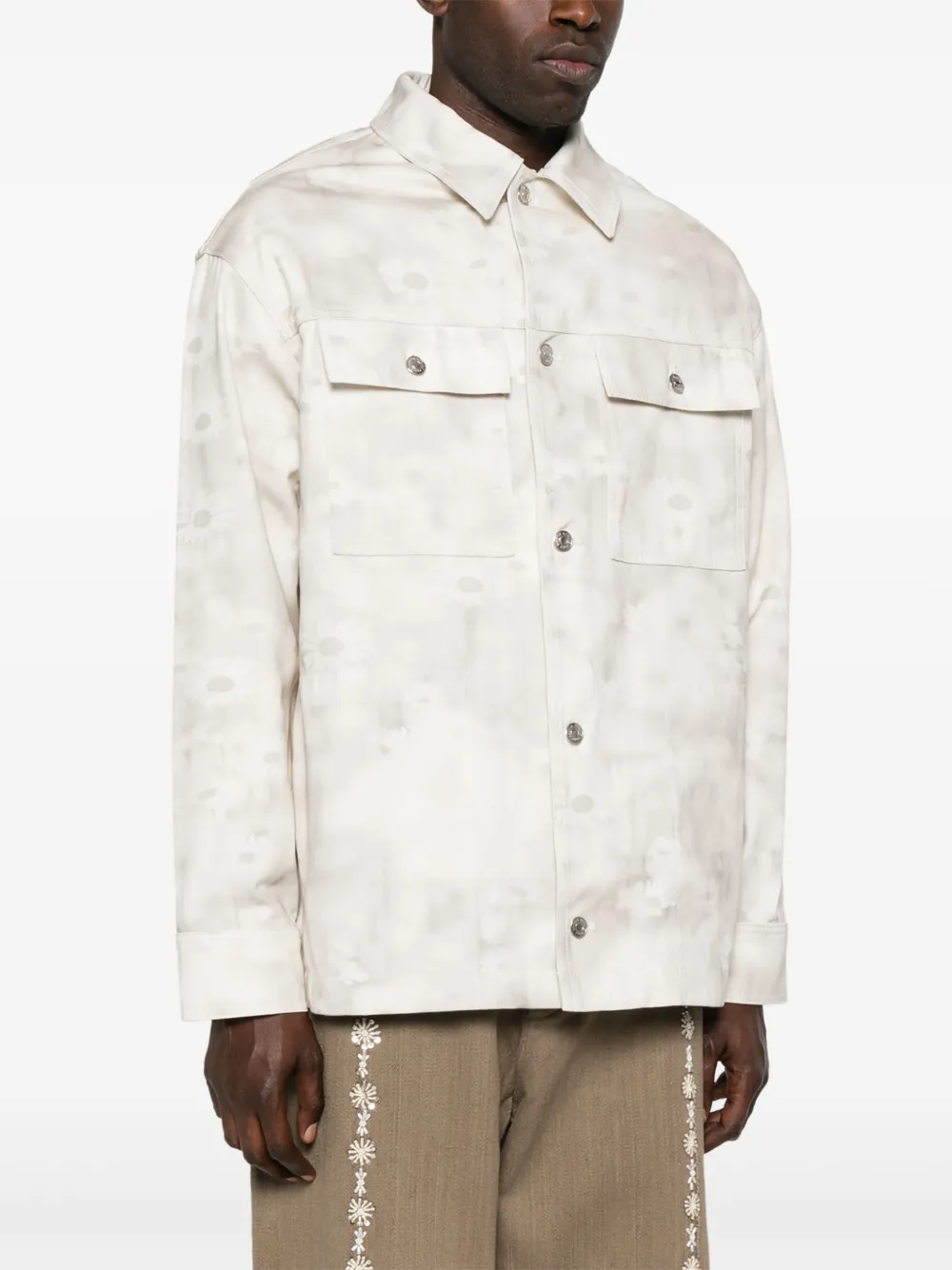Maison Kitsuné Giacca-camicia con stampa Daisy Field | Giacche | Image 3