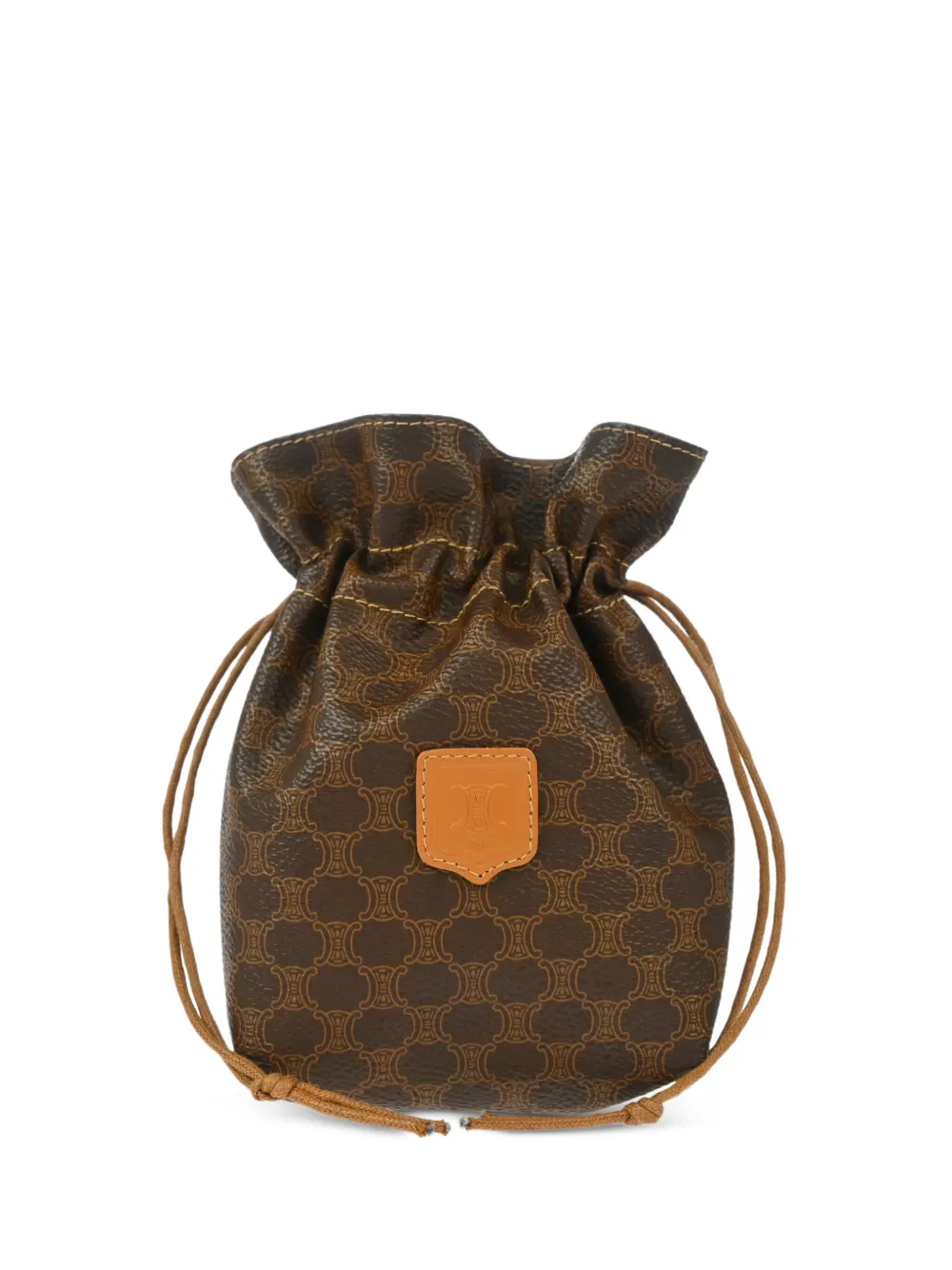 Céline Pre-Owned 1990-2000s マカダム クラッチバッグ - ブラウン Céline Pre-Owned 1990-2000s マカダム クラッチバッグ - ブラウン