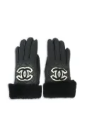 CHANEL Pre-Owned 1990-2000s leather gloves - Black