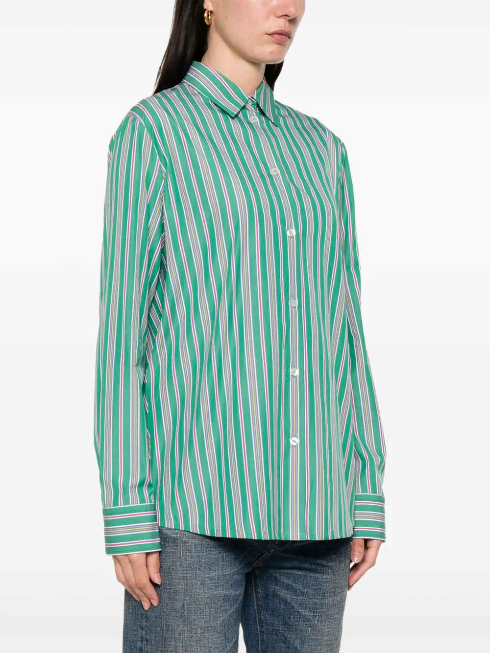ETRO Gestreept blouse Groen