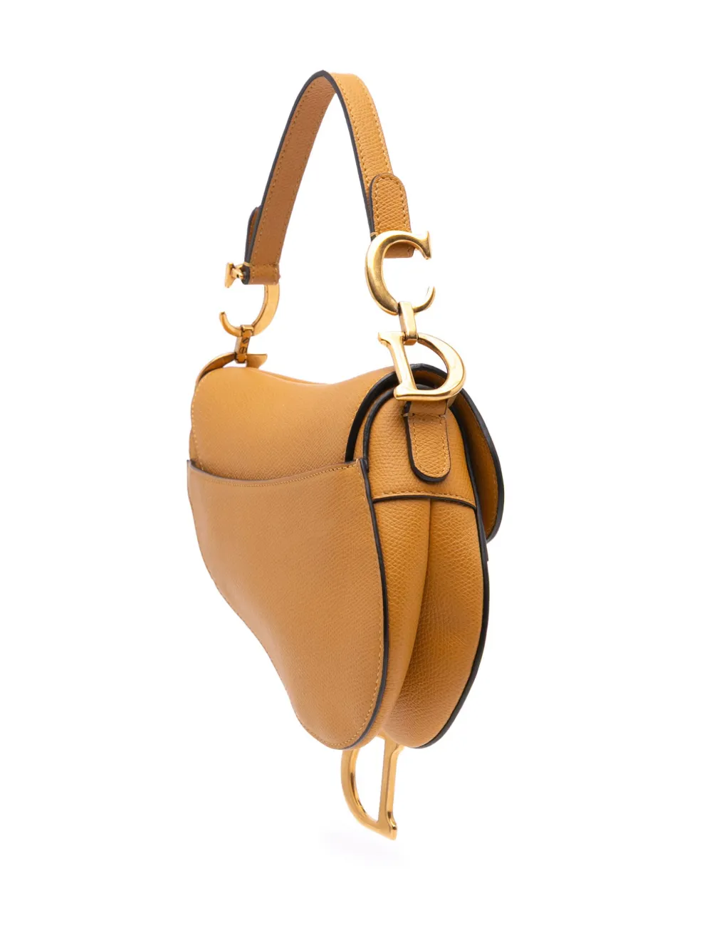 Christian Dior Pre-Owned شنطة سادل صغيرة بجلد عجل محبب وحمالة كتف 2019 | كلاسيكيات | Image 2