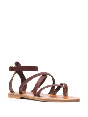サンダル・ミュール K Jacques SS24 're' sandals (RE VELFRAPPE) Longchamp x K.Jacques Sandals Brown - Leather | Longchamp US