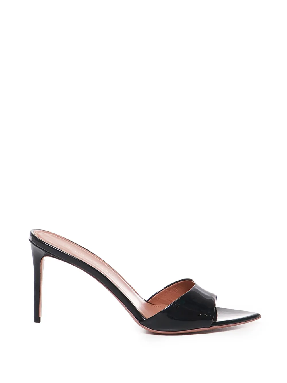Giuliano Galiano 80mm Alixia pointed-toe patent leather mules Black