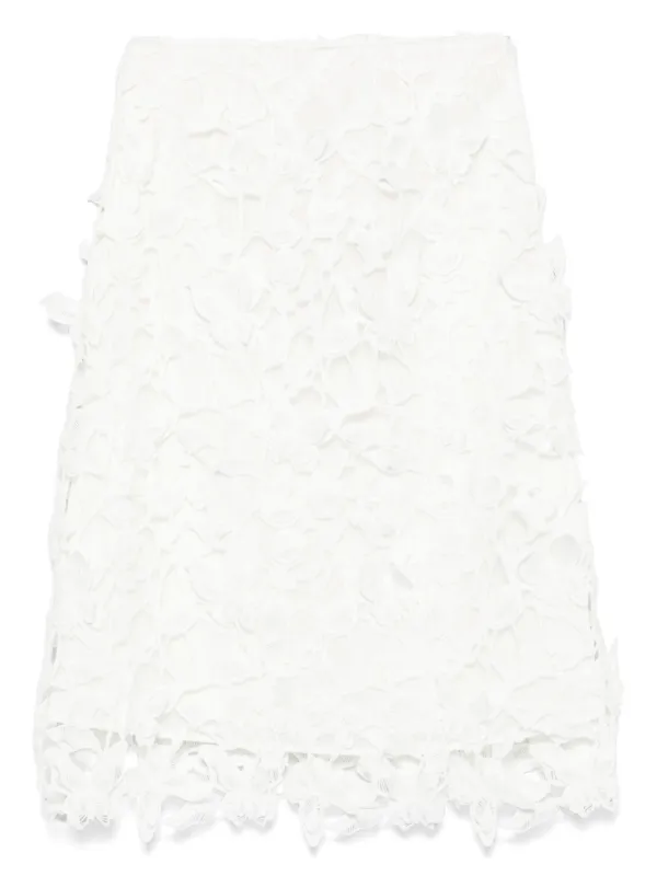 Simkhai Ambrosia Midi Skirt in White