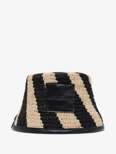 Jacquemus Soli striped bucket hat