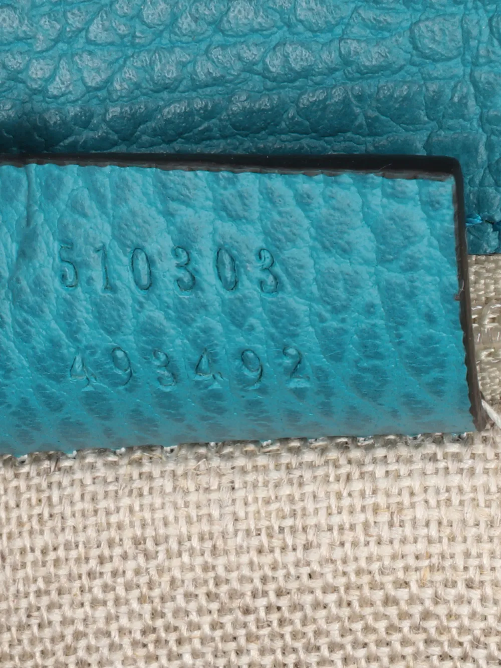 Pre-owned Gucci 2016-2024 Medium Dollar Calfskin Interlocking G Crossbody Bag In Blue