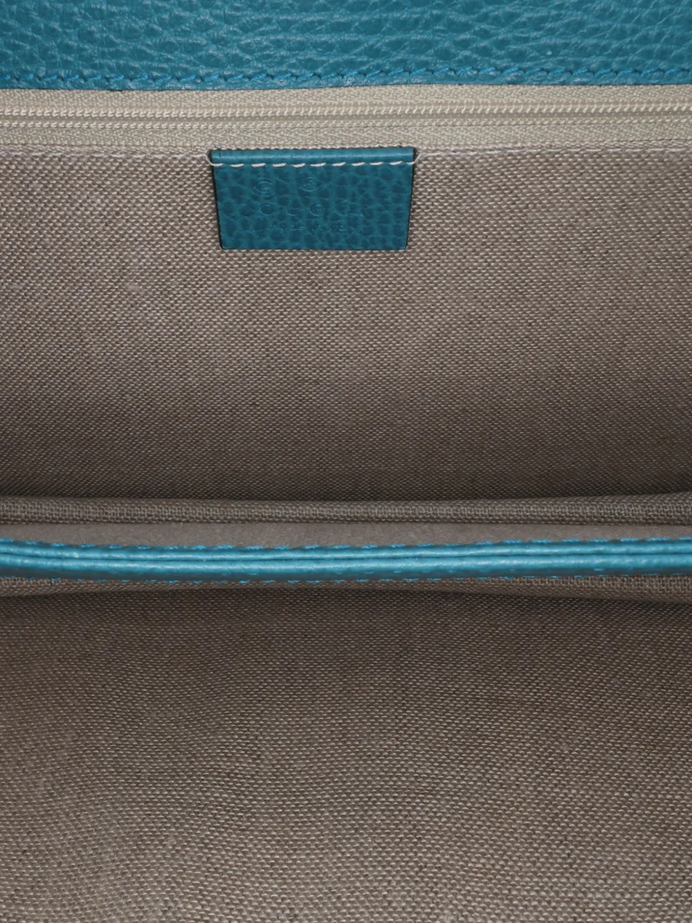 Pre-owned Gucci 2016-2024 Medium Dollar Calfskin Interlocking G Crossbody Bag In Blue