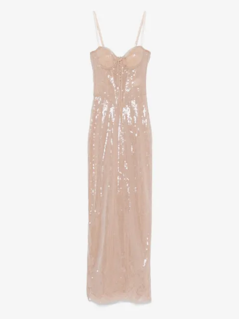 Giuseppe Di Morabito robe longue à détails de sequins