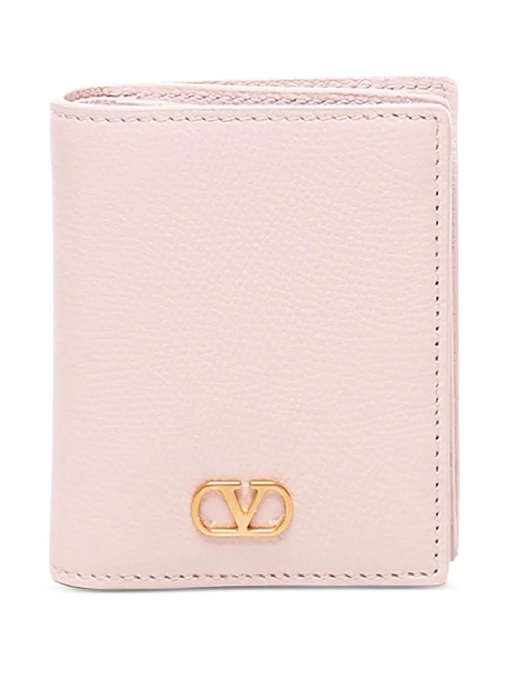 Valentino Garavani VLogo leather wallet Roze