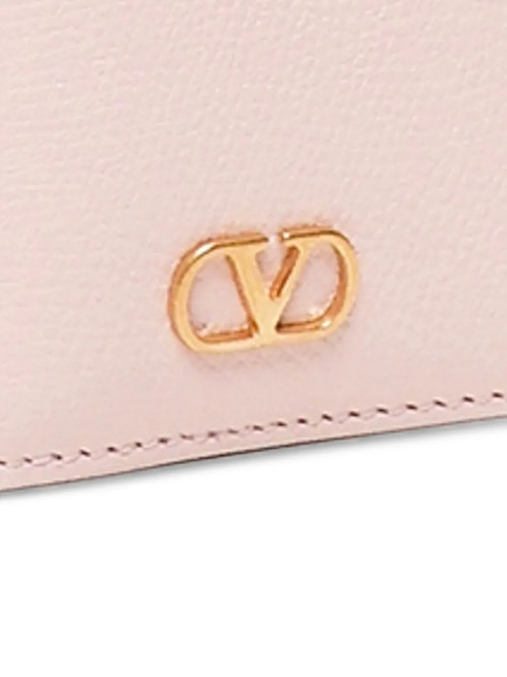 Valentino Garavani VLogo leather wallet Roze
