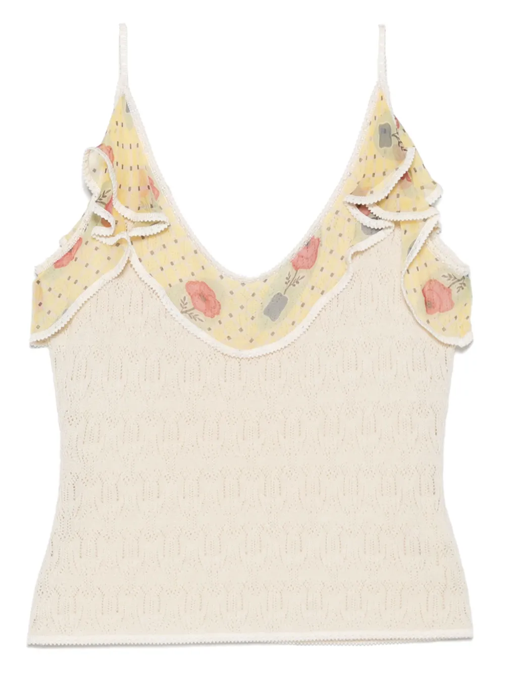 2000s crochet tank top
