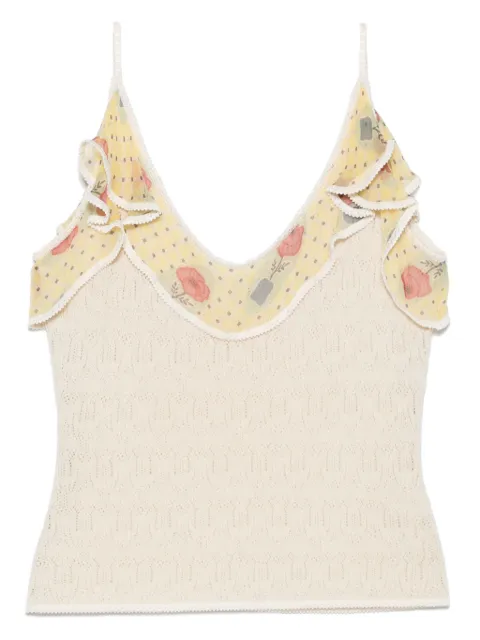 John Galliano Pre-Owned camiseta de crochet 2000