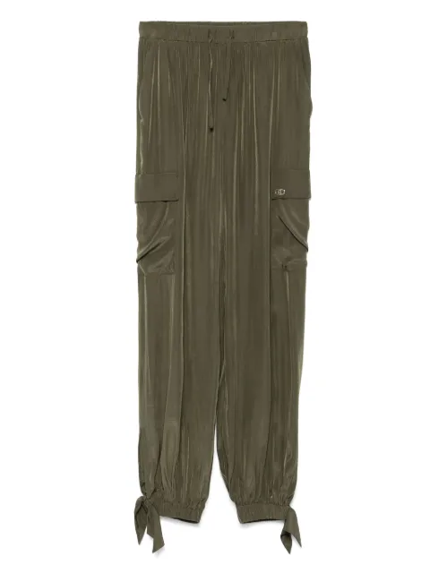 LIU JO logo-plaque cargo trousers 