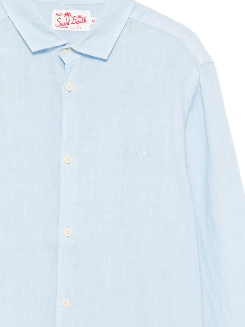 MC2 Saint Barth Kids Agnes shirt Blauw