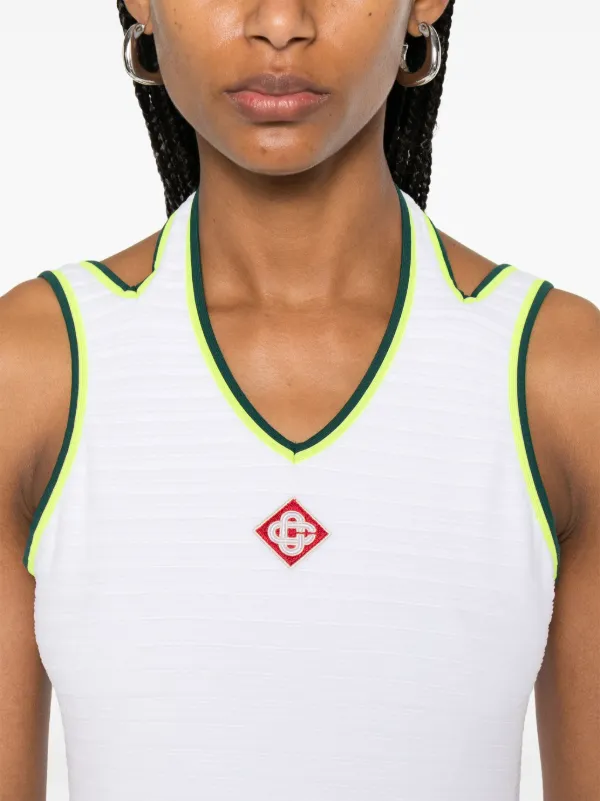 Casablanca Hippie Tennis Mini Dress | White | FARFETCH