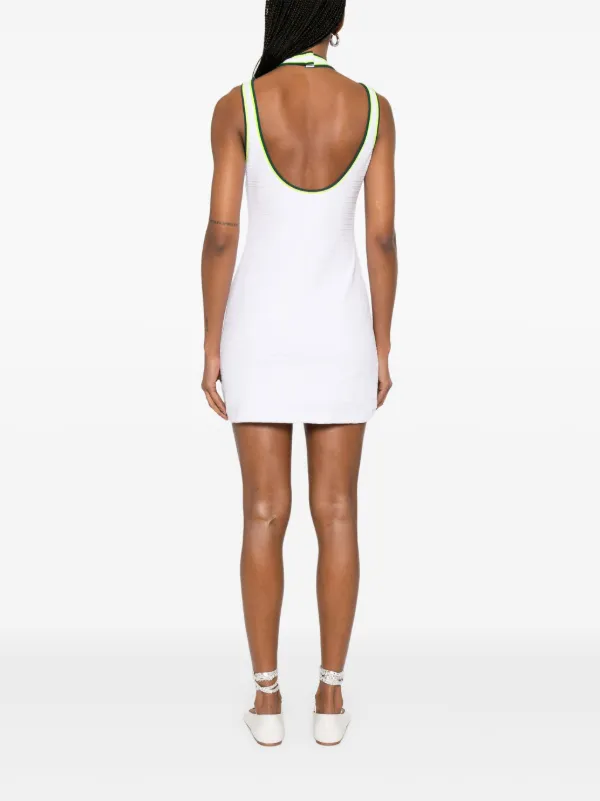 Casablanca Hippie Tennis Mini Dress | White | FARFETCH