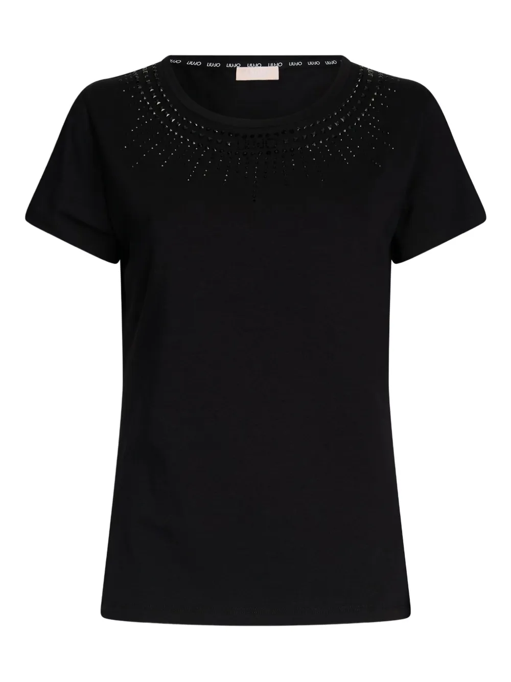 LIU JO T-shirt girocollo con decorazione - Nero