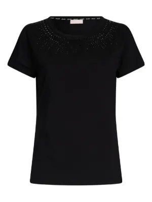 Stella McCartney crystal-embellished short-sleeved T-shirt | Black