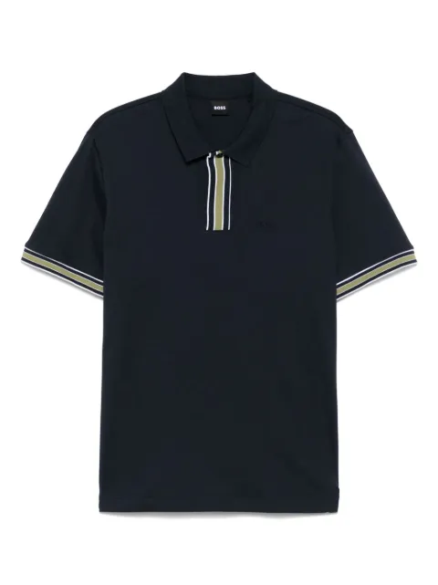 BOSS playera tipo polo con contraste