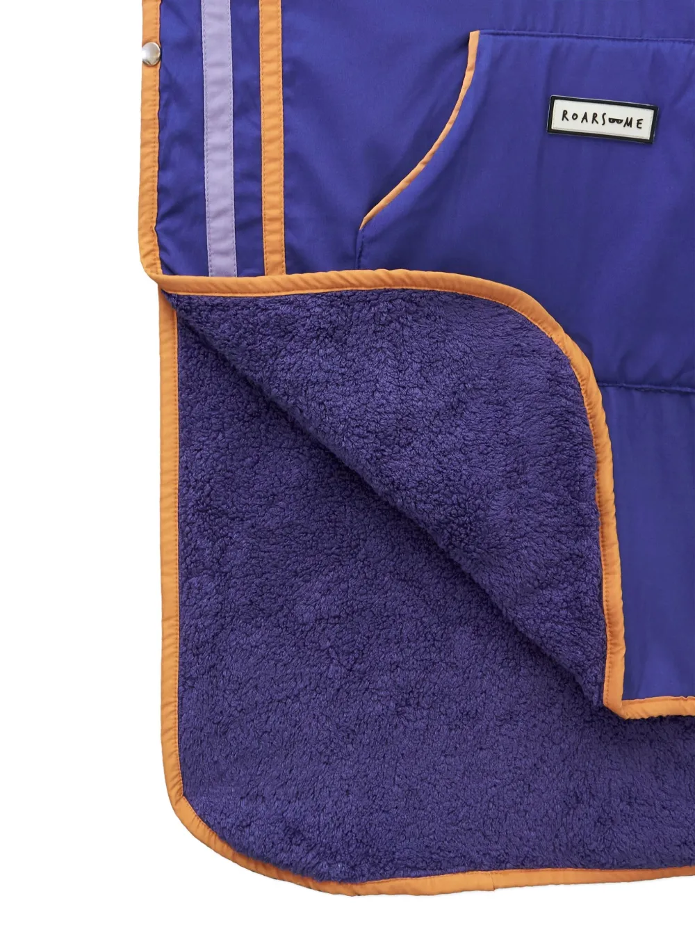 Roarsome Poncho met logopatch Blauw