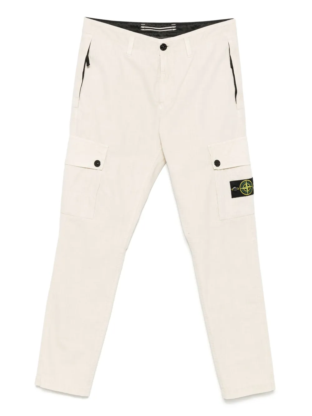 Stone Island logo-patch cargo trousers | Neutrals | Image 1