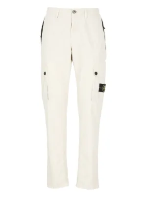 Stone Island ロゴパッチ カーゴパンツ | ブルー | FARFETCH JP