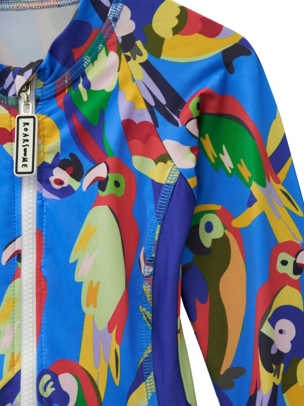 Shop Roarsome Graphic-print Float Suit In Blue