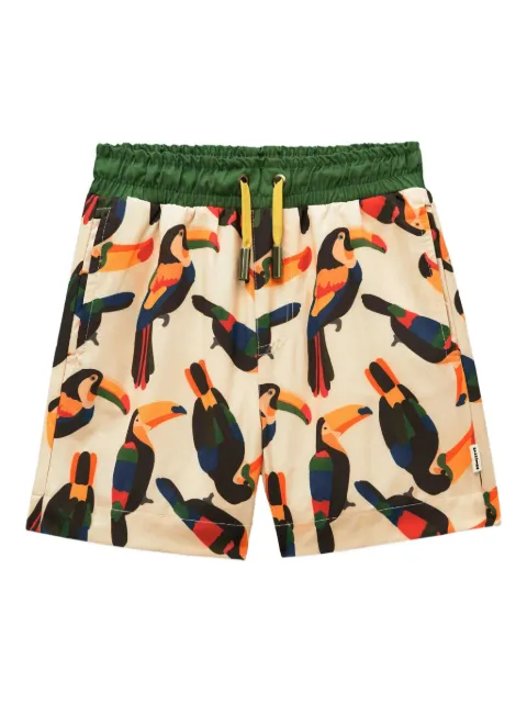 Roarsome shorts de playa con estampado gráfico
