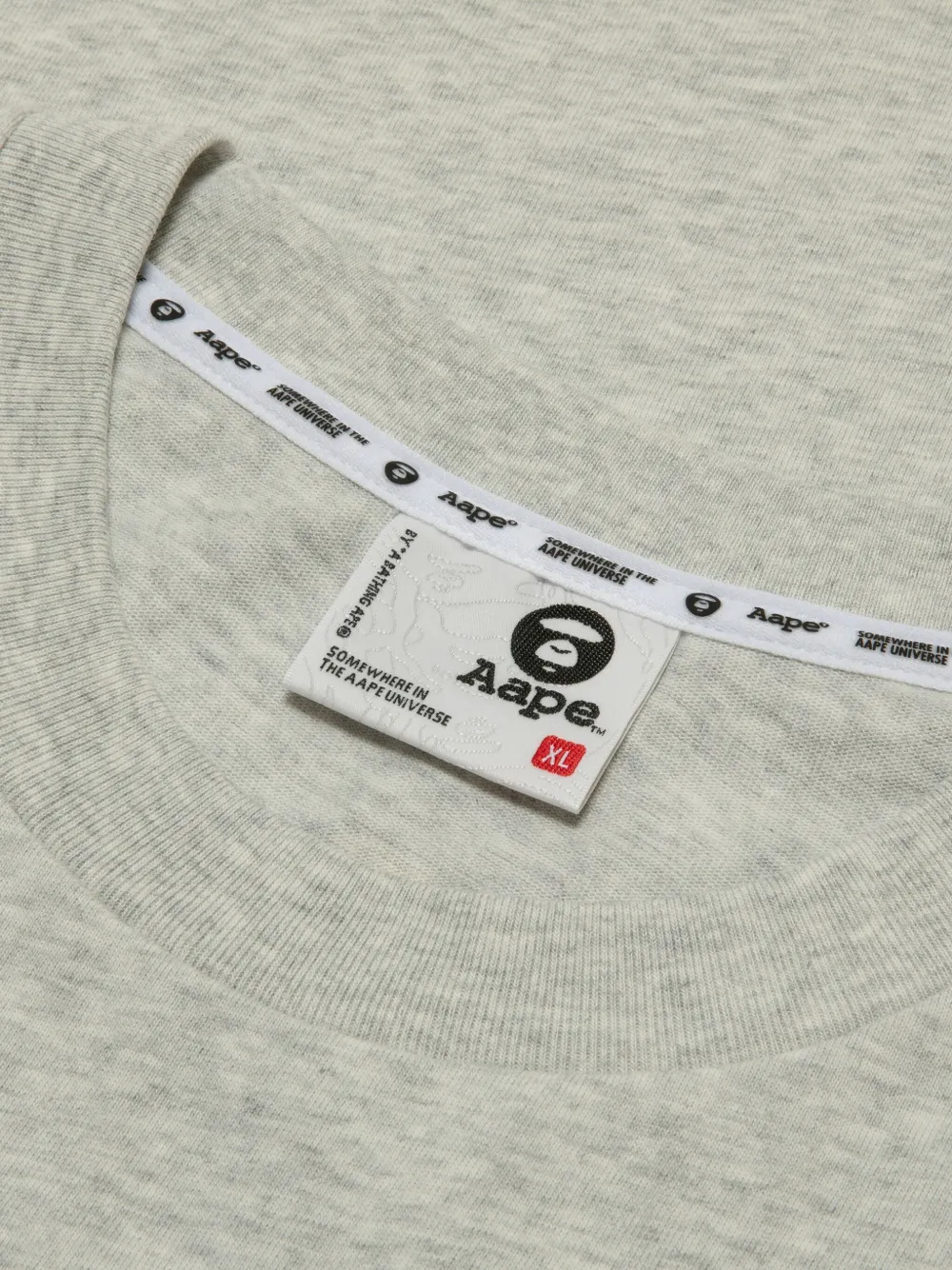 AAPE BY *A BATHING APE Katoenen T-shirt Grijs