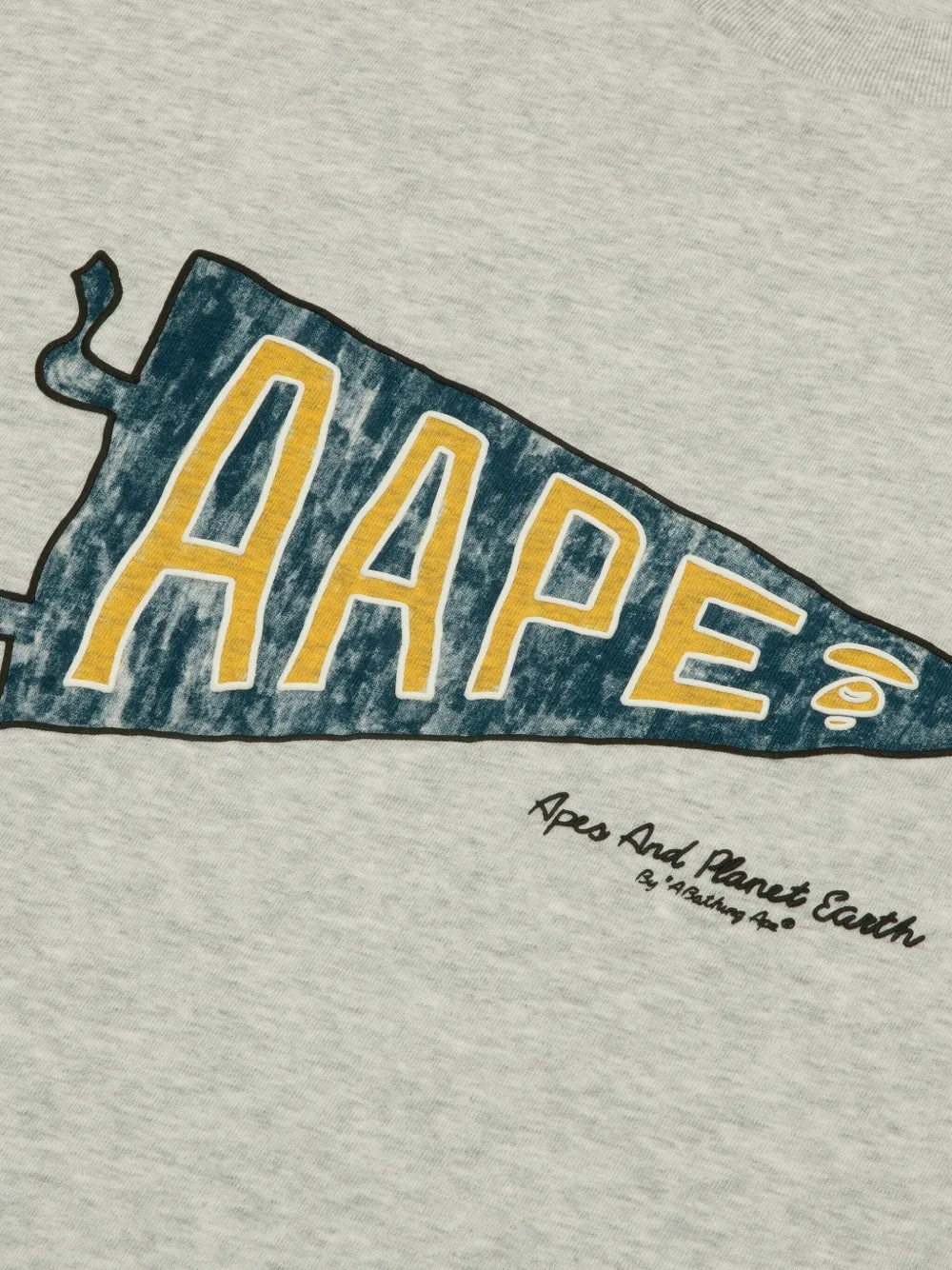 AAPE BY *A BATHING APE Katoenen T-shirt Grijs